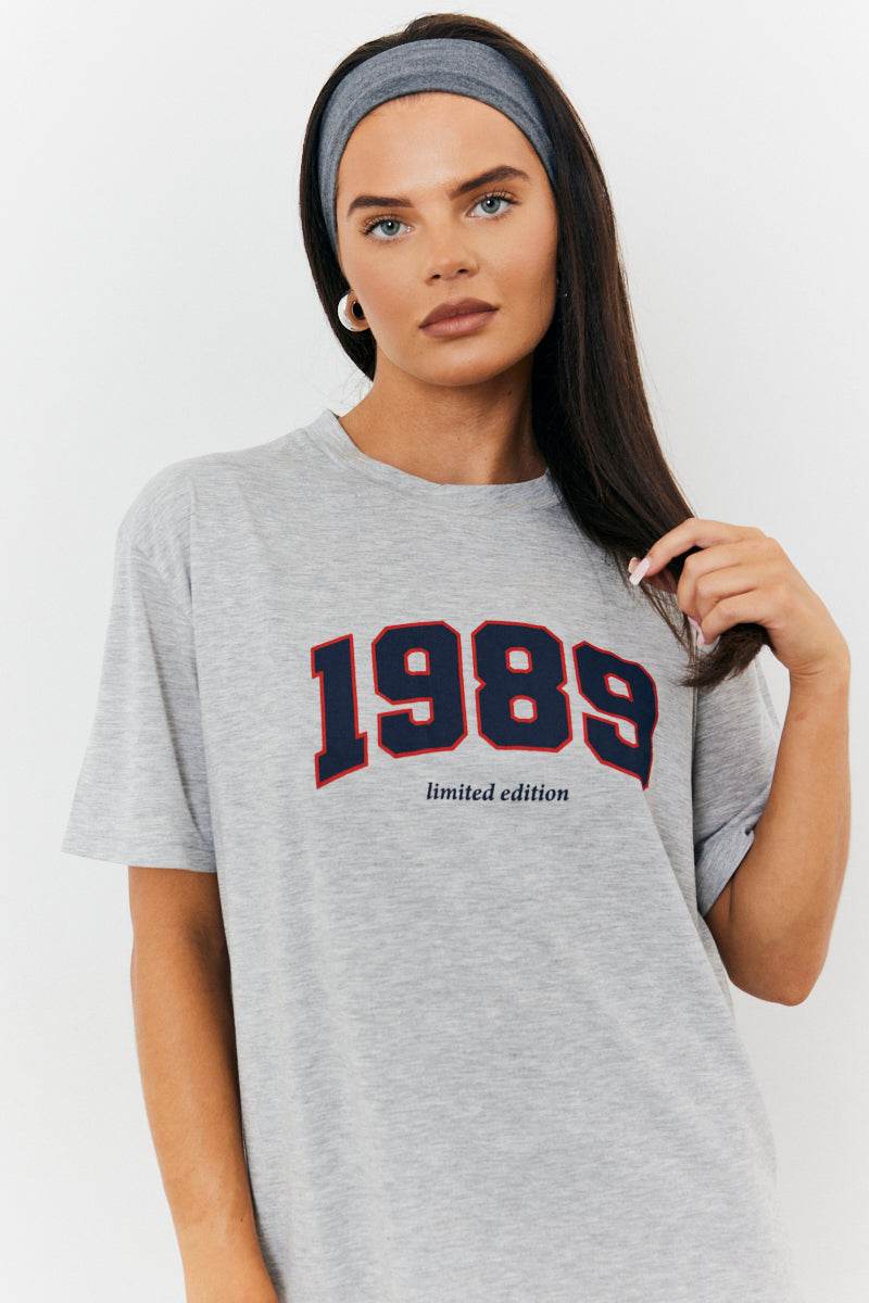 1989 Printed Crew Neck Graphic T-Shirt