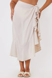Chiffon Frill Detail Wrap Sarong