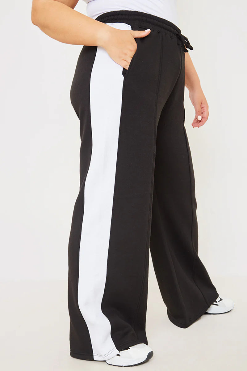Stripe Wide Leg Trousers