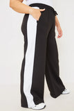 Stripe Wide Leg Trousers