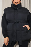 Belted Puffer Gilet