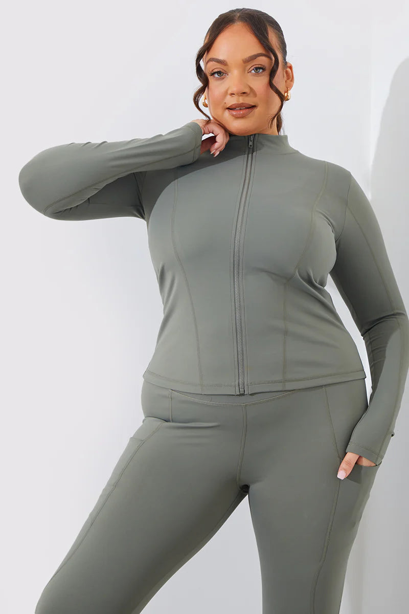 Soft Touch Zip Through Jacket