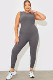 Built-In Bra Racer Neck Sleeveless Sculpt and Control Unitard