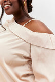 Asymmetrical Satin Blouse