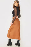 Satin Slip Midaxi Skirt