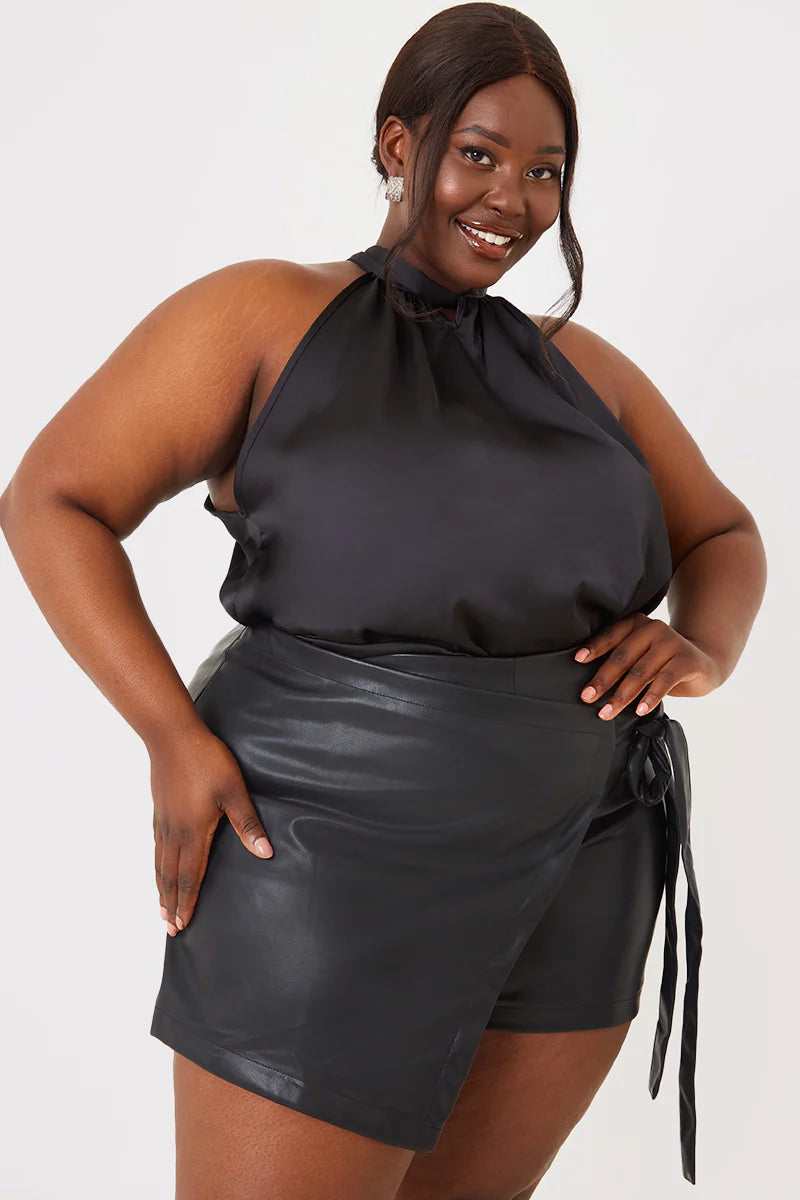 Satin Halter Neck Top