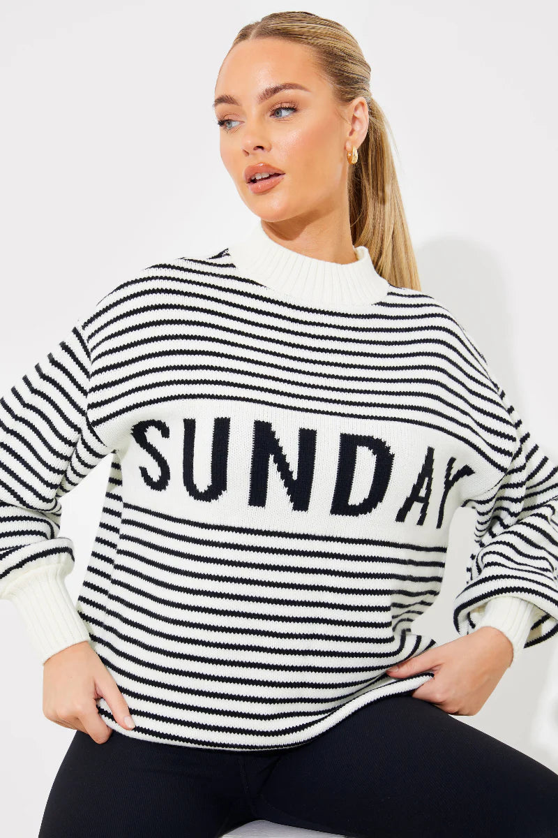 Stripe Sunday Knit Jumper