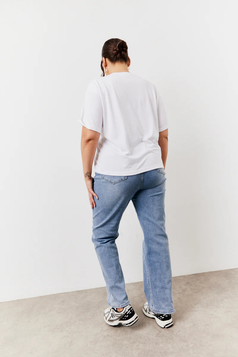 Black and White 2 Pack Slouchy V-Neck T-Shirt