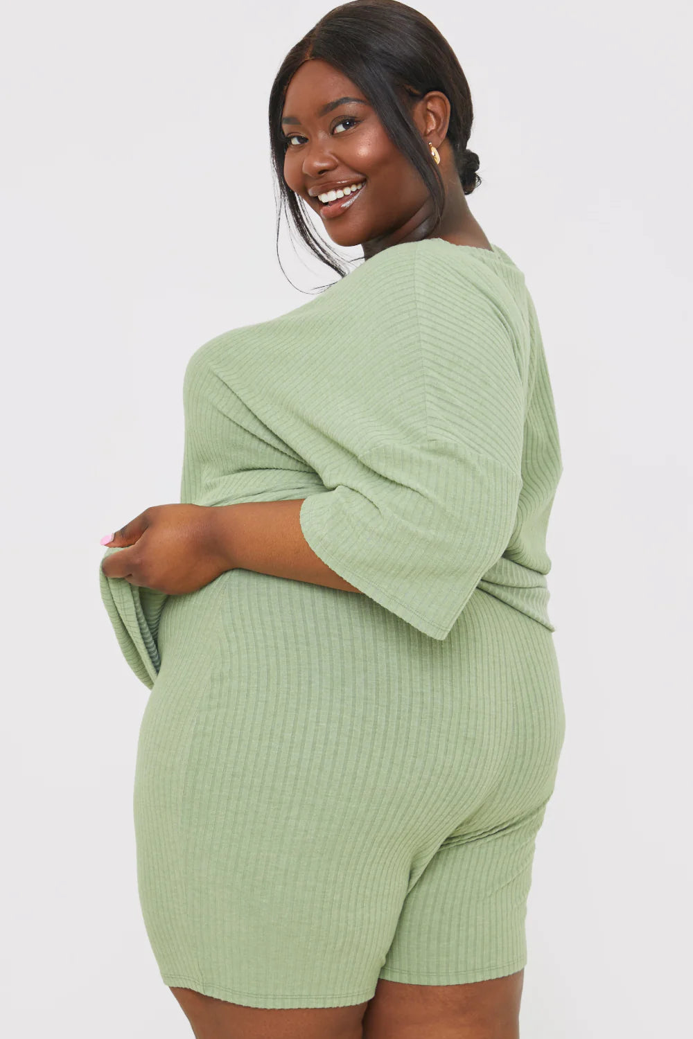 RIBBED CYCLING SHORTS