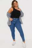 High Waisted Stretch Skinny Jeans