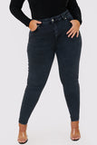 Washed High Waisted Skinny Jeans