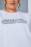 Athletic Club' Slogan Oversized Sweater