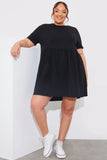 Short Sleeve Mini Smock Dress