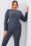Rib Long Sleeve Top
