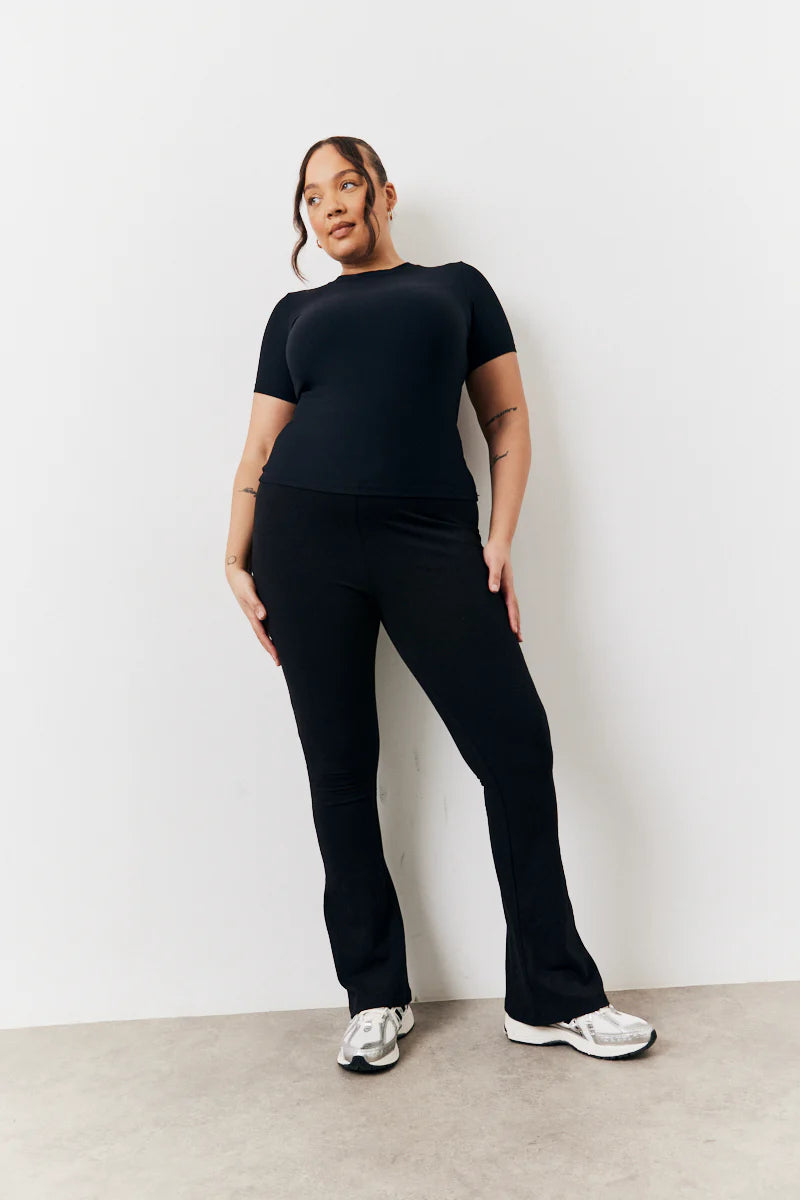 Black 2 Pack Jersey Kickflare and Legging