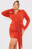 Tie Front Mini Dress