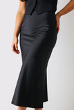 Satin Midi Skirt