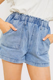 Paper Bag Denim Short