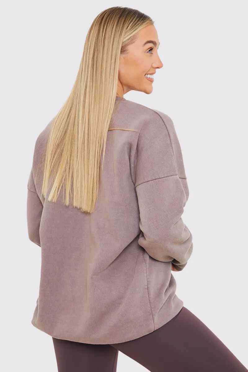 Salt Lake City' Acid Wash Slogan Sweater