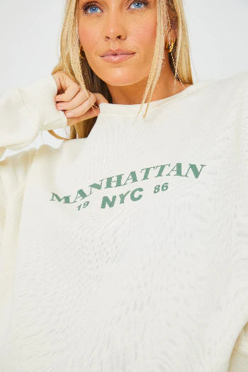 Manhattan Slogan Sweater