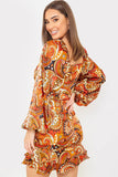 Paisley Ruffle Skirt