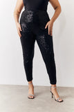 Black Premium Sequin Leggings