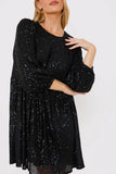 Sequin Smock Mini Dress