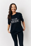 Black Team Bride Slogan T-Shirt