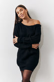 Off The Shoulder Knitted Dress