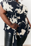 Abstract Drape Top