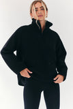 Borg Lined Half Zip Up Fleece
