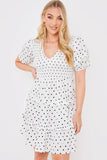 Shirred Smock Dress