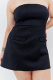 Bandeau Pocket Detail Mini Dress