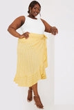 Floral Print Wrap Midaxi Skirt