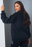Health And Wellness' Slogan Oversized Hoodie