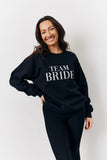 Black Team Bride Slogan Sweatshirt