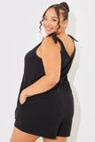 Tie Shoulder Fuller Short Playsuit