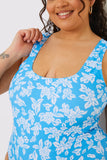 Mosaic Print Low Back Swimsuit