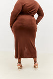 Acetate Slinky Wrap Co-Ord Skirt
