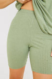 RIBBED CYCLING SHORTS