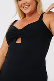 Rib Bodycon Midi Dress