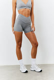 Soft Touch Cross Over Waist Cycling Shorts