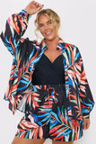 Palm Print Co-Ord Beach Shirt