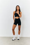 Soft Touch Crossover Waist Cycling Shorts