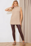 Perfect Sculpting High Waisted Leather Look Leggings