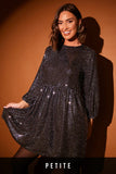 Disco Sequin Skater Mini Dress