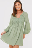 Lace Detail Mini Dress