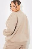 Embroidered Athletic League Crew Neck Jersey Sweater