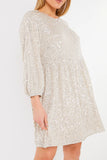 Sequin Smock Mini Dress