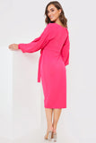 Scuba Bardot Belted Dress
